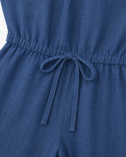 Women's Sleeveless Jumpsuit with Halter Neck and Wide Legs