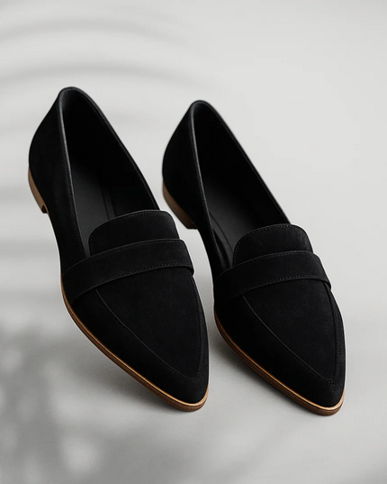 Women's Slip-On Loafers with a Cushioned Insole and Round Toe