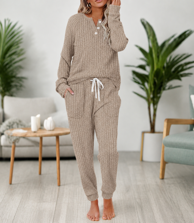 Women's Soft Loungewear in a Matching Top and Pants Set