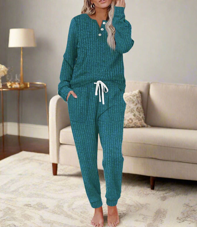 Women's Soft Loungewear in a Matching Top and Pants Set