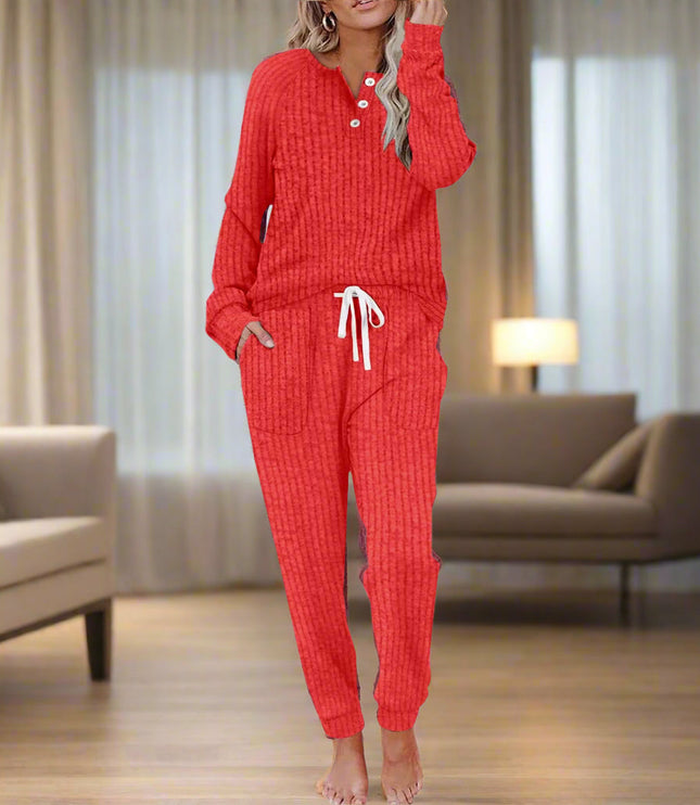 Women's Soft Loungewear in a Matching Top and Pants Set