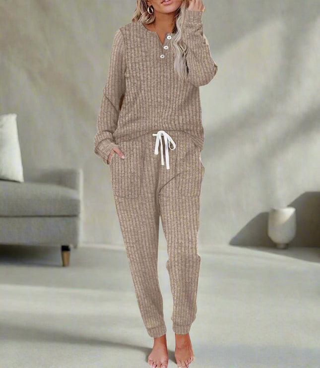 Women's Soft Loungewear in a Matching Top and Pants Set