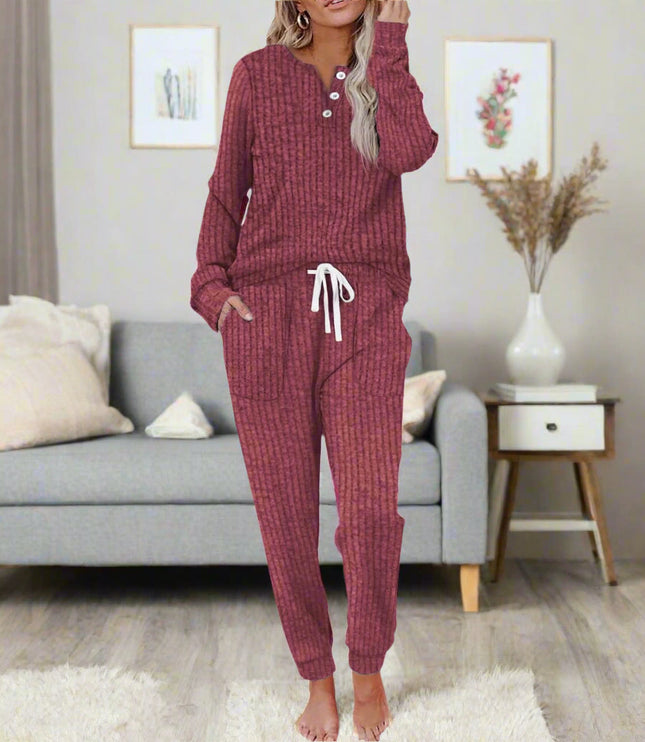 Women's Soft Loungewear in a Matching Top and Pants Set