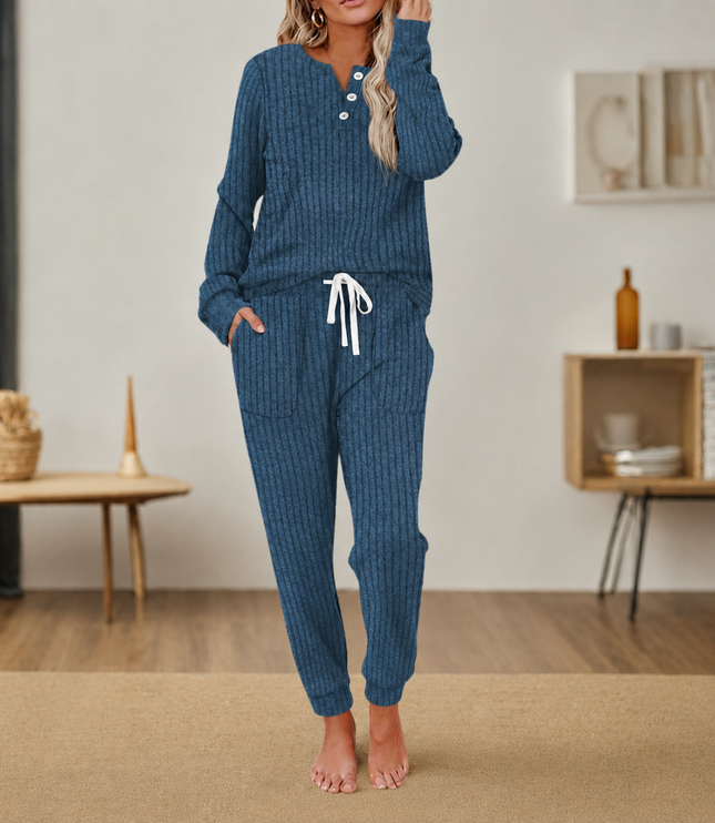 Women's Soft Loungewear in a Matching Top and Pants Set