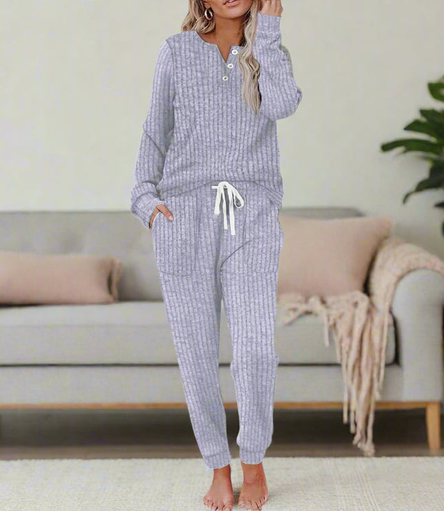 Women's Soft Loungewear in a Matching Top and Pants Set