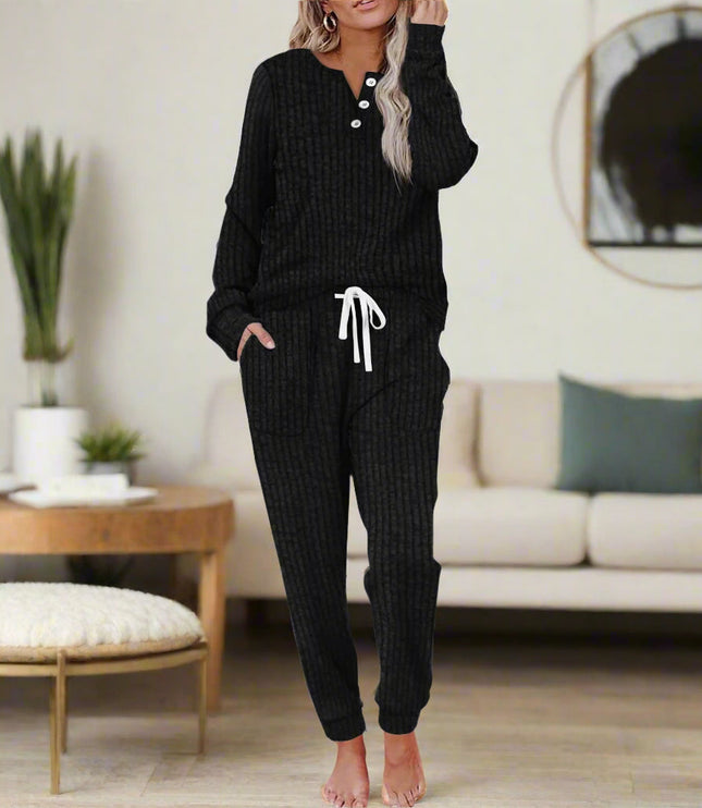Women's Soft Loungewear in a Matching Top and Pants Set