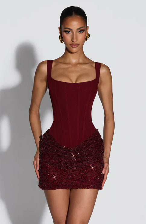 Women's Sparkle Sequin Bodycon Mini Party Dress Going Out
