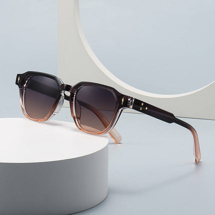 Women's Square Frame Sunglasses with Gradient Lenses