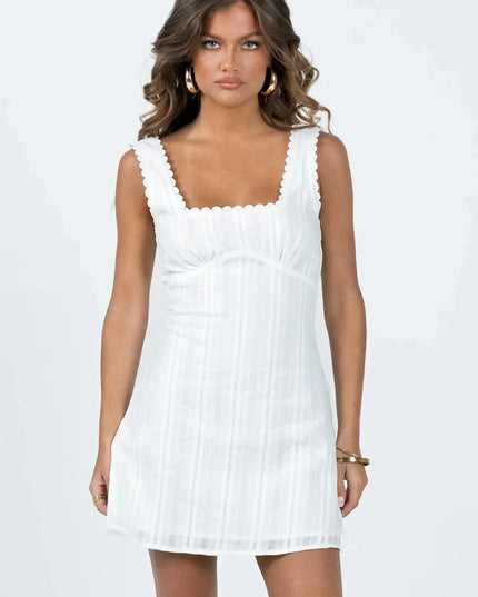 Women's Square Neck Summer Mini Homecoming Party Dress