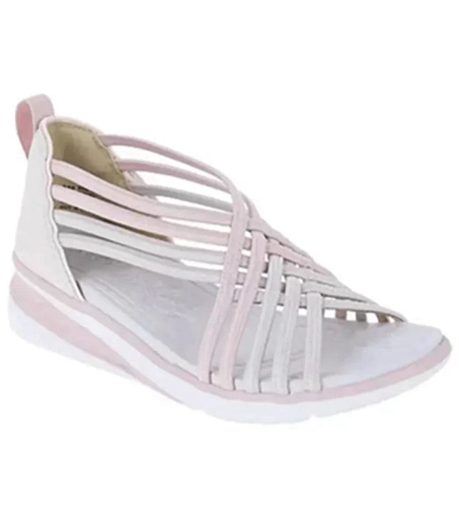 Women's Strappy Caged Wedges with Ankle Strap