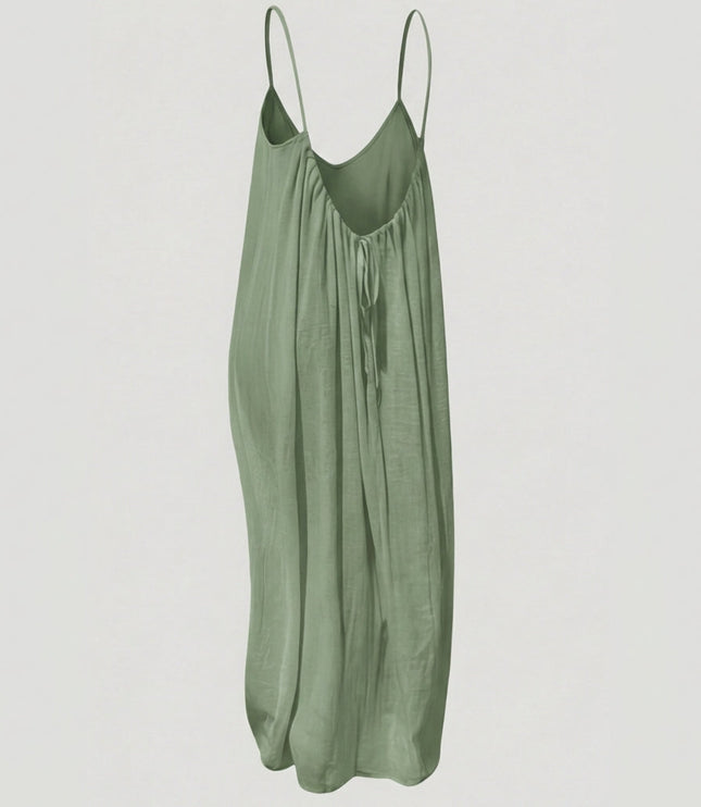 Women's Strappy Open-Back Floor-Length Maxi Sundress