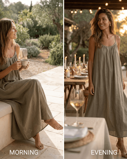 Women's Strappy Open-Back Floor-Length Maxi Sundress