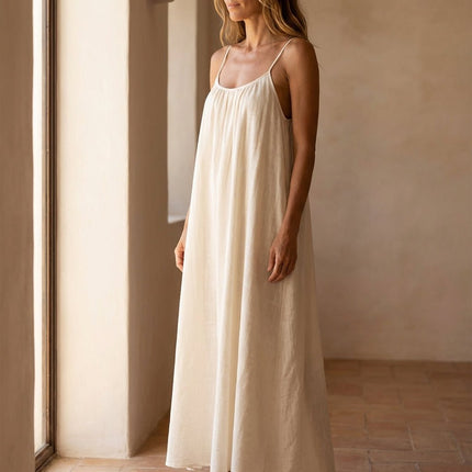 Women's Strappy Open-Back Floor-Length Maxi Sundress