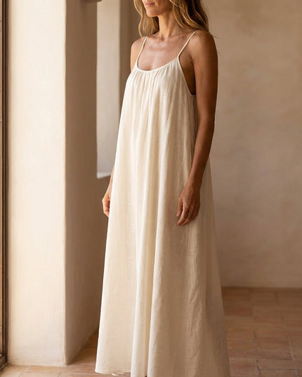 Women's Strappy Open-Back Floor-Length Maxi Sundress