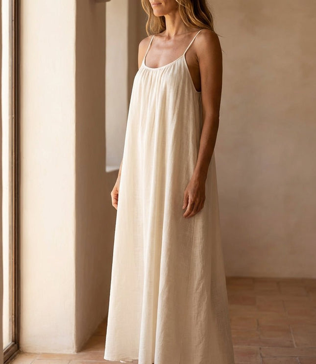 Women's Strappy Open-Back Floor-Length Maxi Sundress