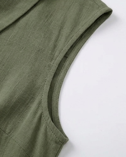 Women's Summer Blouse with Peter Pan Collar and Buttons
