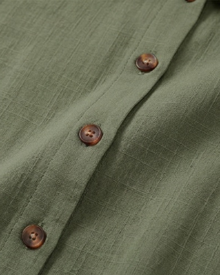 Women's Summer Blouse with Peter Pan Collar and Buttons