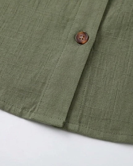 Women's Summer Blouse with Peter Pan Collar and Buttons