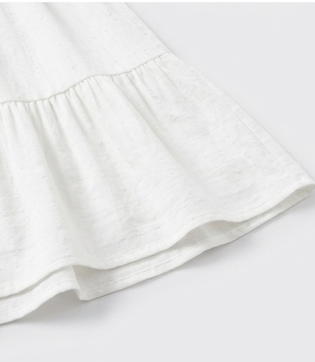 Women's Summer Midi Dress with Tiered Skirt and Pockets