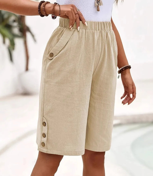 Women's Summer Shorts with a Relaxed Leg and Elastic Waist