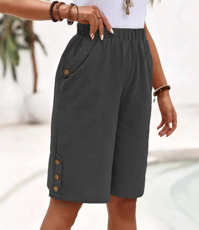 Women's Summer Shorts with a Relaxed Leg and Elastic Waist