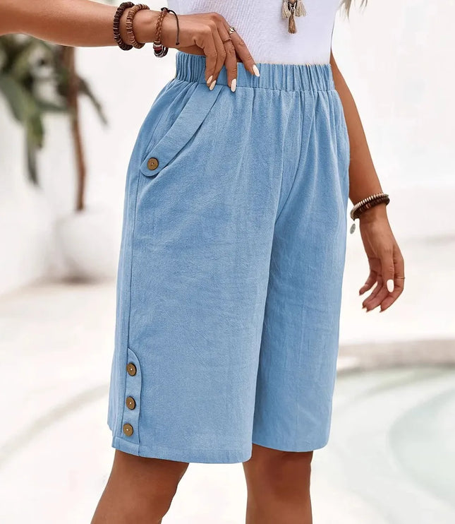 Women's Summer Shorts with a Relaxed Leg and Elastic Waist