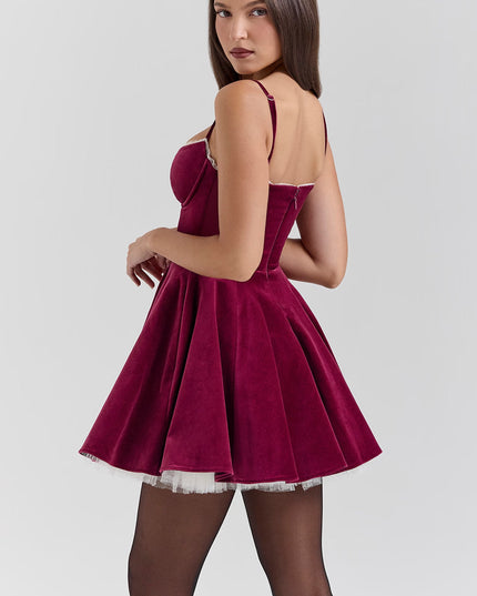 Women's Sweetheart Neck Skater Mini Homecoming Party Dress