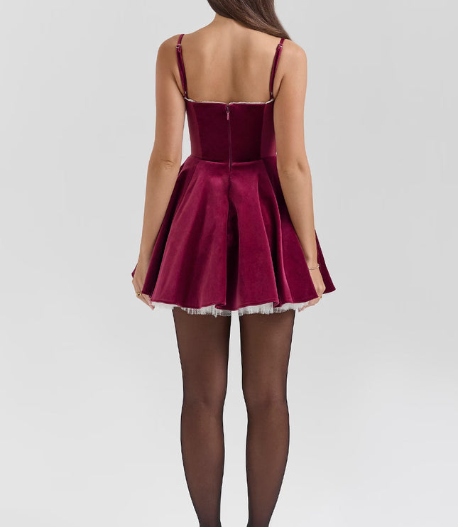 Women's Sweetheart Neck Skater Mini Homecoming Party Dress