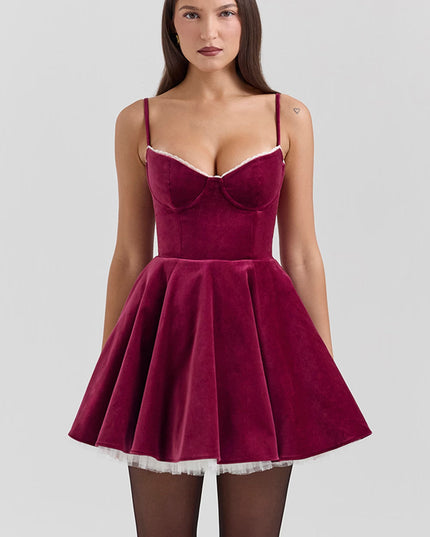 Women's Sweetheart Neck Skater Mini Homecoming Party Dress
