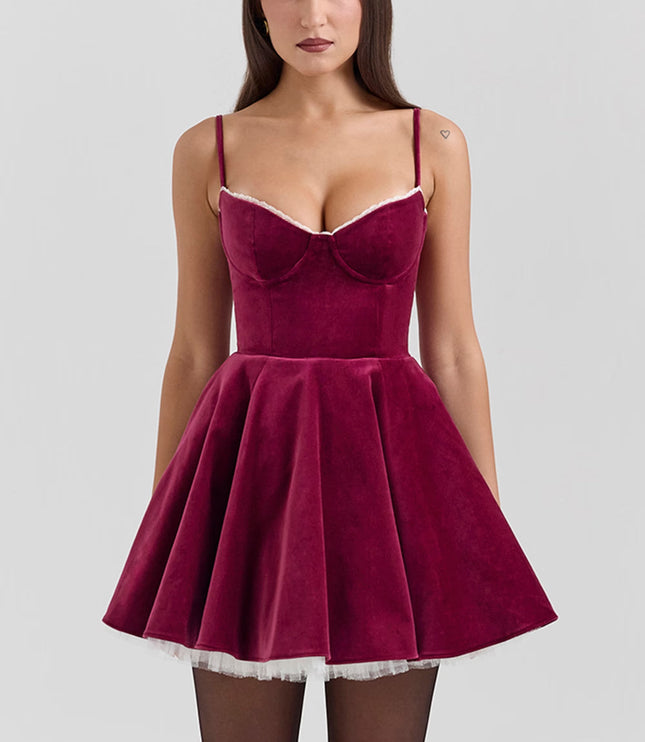 Women's Sweetheart Neck Skater Mini Homecoming Party Dress