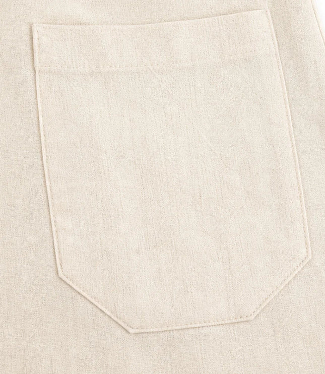 Women's Tank Dress with a Button Front and Deep Pockets