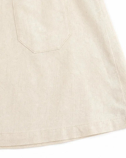 Women's Tank Dress with a Button Front and Deep Pockets