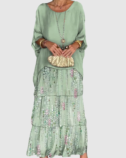 Women's Tiered Maxi Dress in a Relaxed Fit with Soft Layers