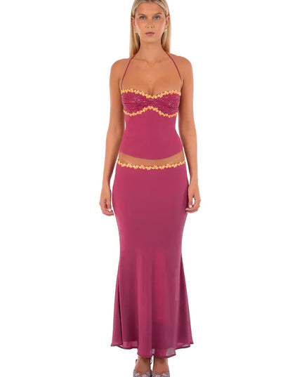 Women's Two Piece Co-ord Set Crop Top and Skirt Summer