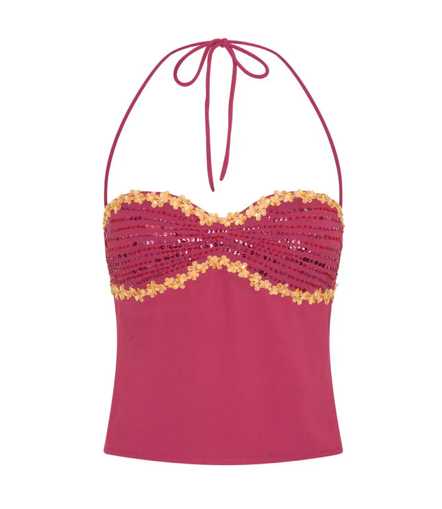Women's Two Piece Co-ord Set Crop Top and Skirt Summer