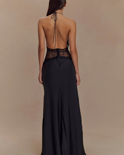 Women's V-Neck Polka Dot Maxi Dress for Summer Weddings