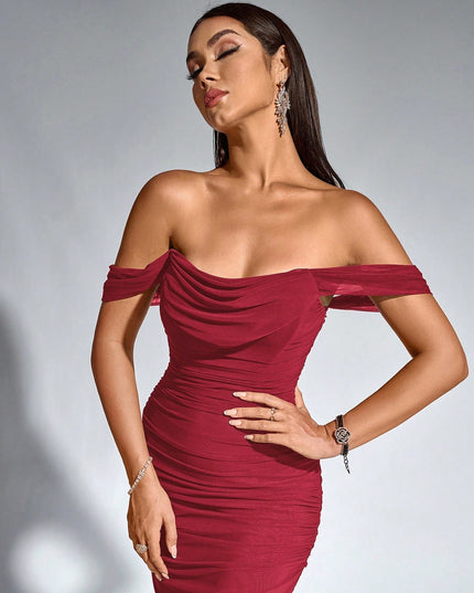 Women's V-Neck Sleeveless Flowy Homecoming Maxi Dress