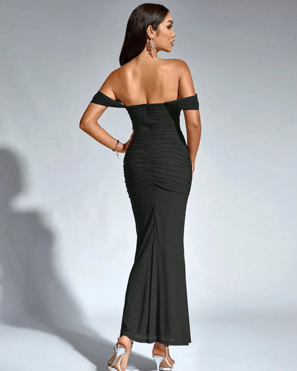 Women's V-Neck Sleeveless Flowy Homecoming Maxi Dress