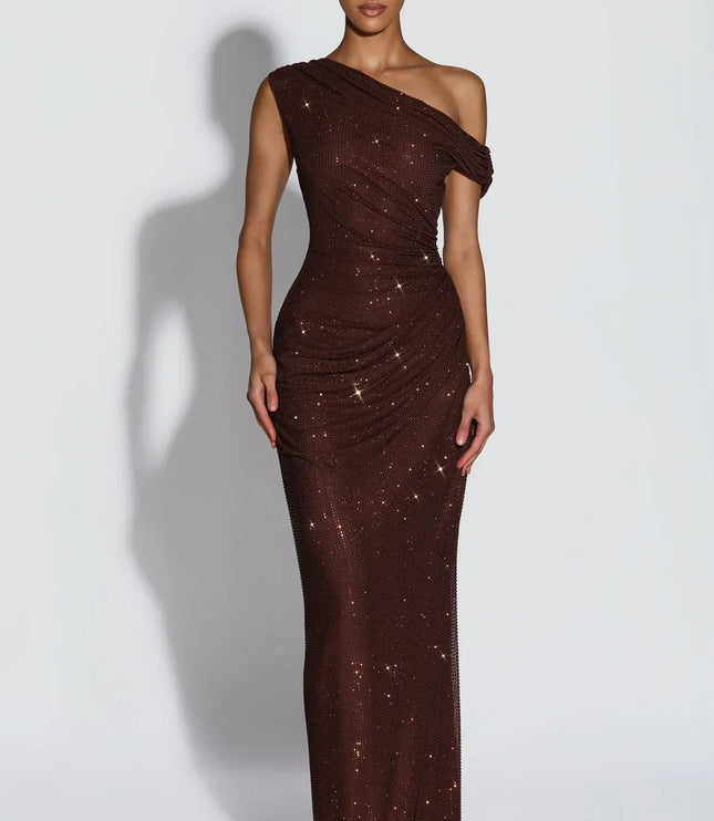 Women's V-Neck Sleeveless Flowy Wedding Guest Maxi Dress
