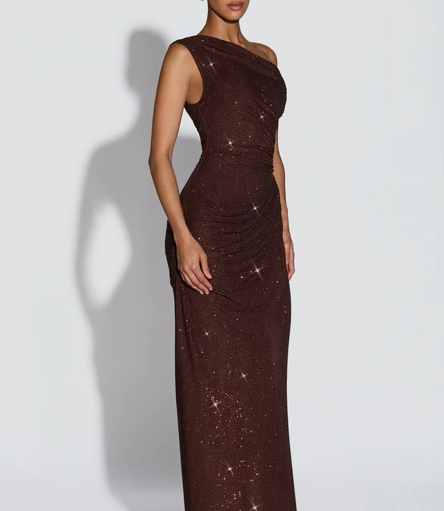 Women's V-Neck Sleeveless Flowy Wedding Guest Maxi Dress