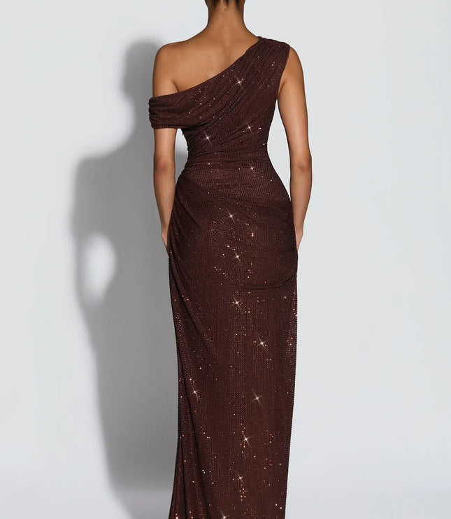 Women's V-Neck Sleeveless Flowy Wedding Guest Maxi Dress
