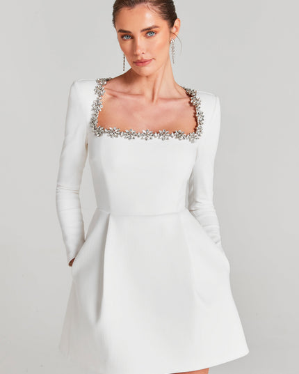 Women's Velvet Mini Homecoming Dress Wedding Guest Party