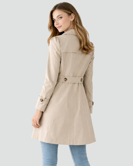 Women's Waist-Shaped Fall Layering Trench Coat