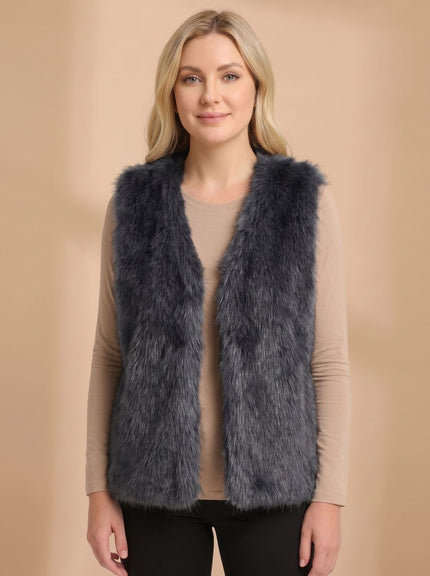 Women's Warm Layering Faux Fur Sleeveless Vest