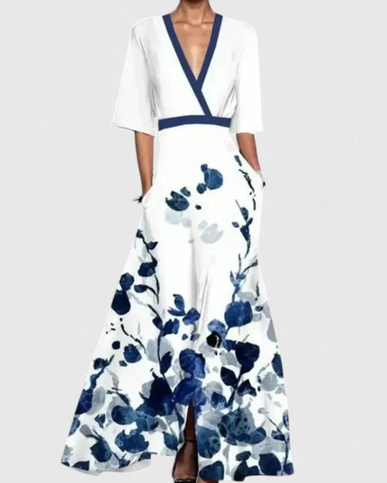 Women's Wide Leg Pants Two-Piece with a Crossover Wrap Top
