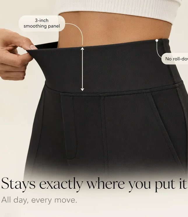 Women's Wide Leg Pants with High Waist and Side Pockets
