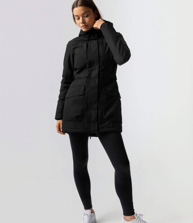 Women's Winter Coat in a Utility Parka Cut with a High Neck