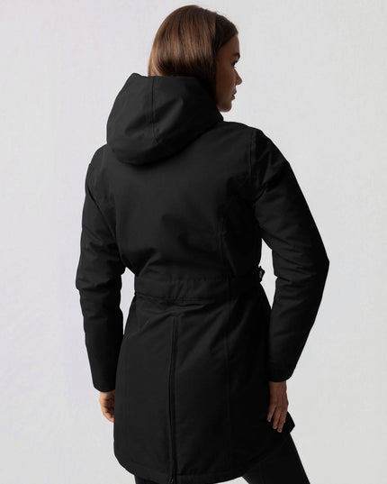 Women's Winter Coat in a Utility Parka Cut with a High Neck
