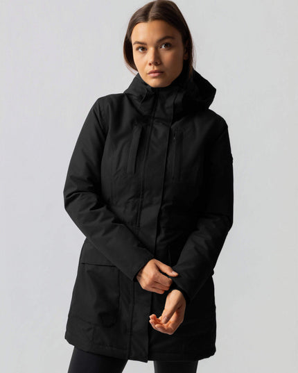 Women's Winter Coat in a Utility Parka Cut with a High Neck