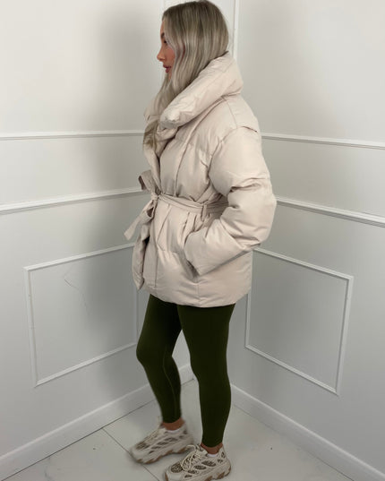Women's Winter Puffer Jacket, Short and Quilted